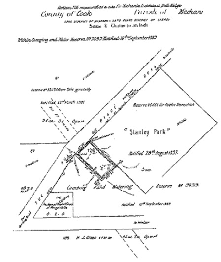 Map showing Stanley Park